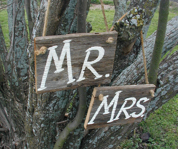 signs and rustic bride signs mrs groom bride  rustic groom mr